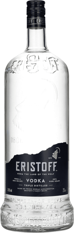 34,95 € | 伏特加 Eristoff 法国 特殊瓶 2 L