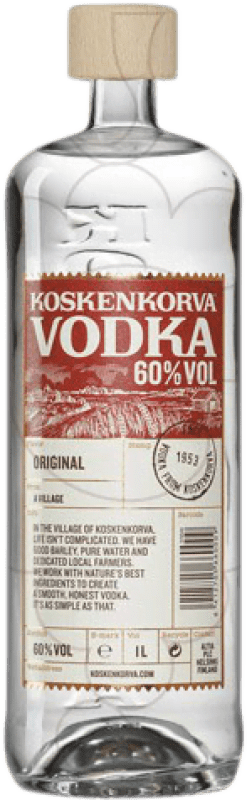 Envio grátis | Vodca Koskenkorva 013. 60% Finlândia 1 L