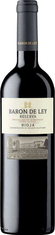9,95 € Kostenloser Versand | Rotwein Barón de Ley Reserve — Gereift D.O.Ca. Rioja Medium-Flasche 50 cl