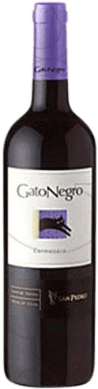 Бесплатная доставка | Красное вино Gato Negro Чили Carmenère 75 cl