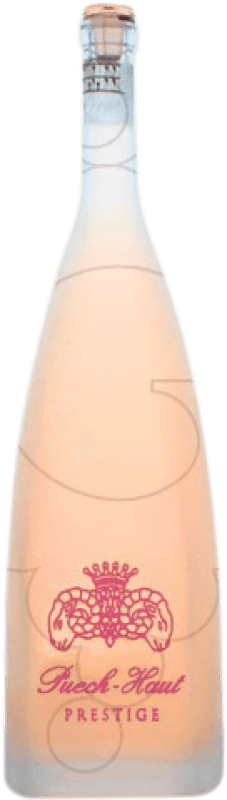 68,95 € Envio grátis | Vinho rosé Château Puech-Haut Prestige Givré Jovem A.O.C. Champagne Garrafa Jéroboam-Duplo Magnum 3 L