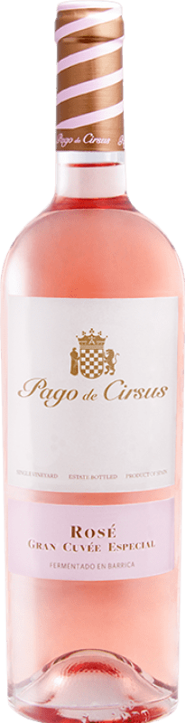 Free Shipping | Rosé wine Pago de Cirsus Rosé Gran Cuvée Especial Young D.O. Navarra Navarre Spain Tempranillo, Merlot, Syrah Magnum Bottle 1,5 L