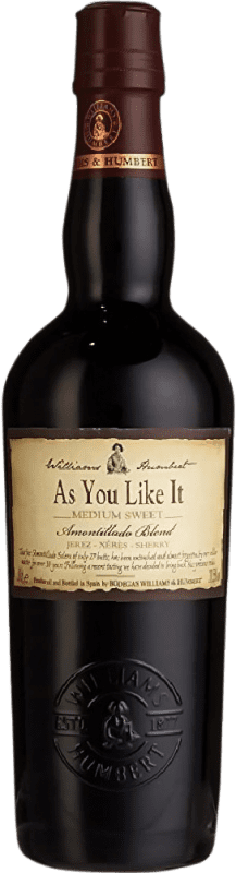 Envoi gratuit | Vin Fortifié As you like It Medium — Demi D.O. Jerez-Xérès-Sherry Andalucía y Extremadura Espagne Palomino Fino, Pedro Ximénez Demi-Bouteille 37 cl