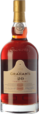 Envio grátis | Vinho fortificado Graham's Tawny Port I.G. Porto Porto Portugal Tempranillo, Touriga Franca, Touriga Nacional, Tinta Amarela, Tinta Cão, Tinta Barroca 20 Anos 75 cl