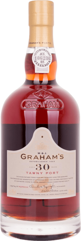 84,95 € | Fortified wine Graham's Tawny I.G. Porto Porto Portugal Tempranillo, Touriga Franca, Touriga Nacional, Tinta Amarela, Tinta Cão, Tinta Barroca 30 Years 75 cl