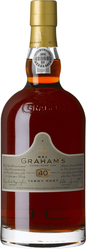174,95 € Spedizione Gratuita | Vino fortificato Graham's Tawny I.G. Porto 40 Anni