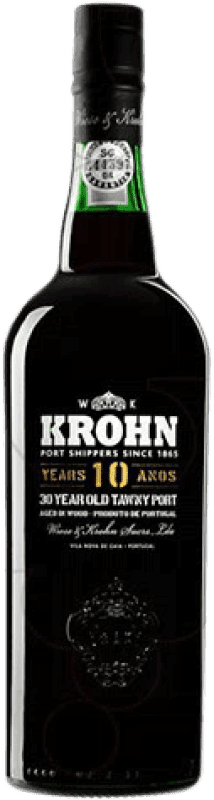 Envio grátis | Vinho fortificado Krohn I.G. Porto Porto Portugal Tempranillo, Touriga Franca, Touriga Nacional, Tinta Amarela, Tinta Cão, Tinta Barroca 10 Anos 75 cl