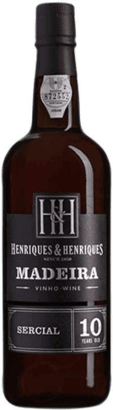 Envío gratis | Vino generoso Madeira H&H I.G. Madeira Portugal Malvasía 10 Años 75 cl