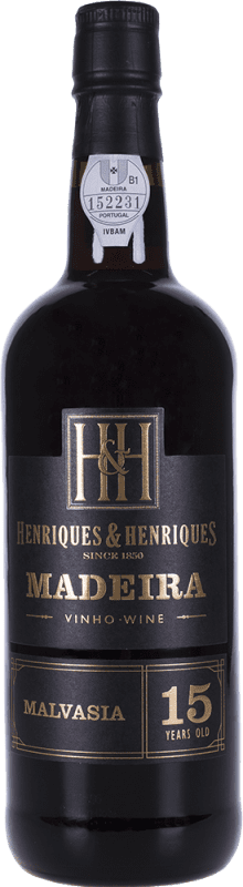 49,95 € | 強化ワイン H&H Henriques & Henriques I.G. Madeira ポルトガル Malvasía 15 年 75 cl