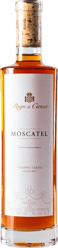 Free Shipping | Sweet wine Pago de Cirsus Moscatel Vendimia Tardía Pago Bolandin Navarre Spain Muscatel Small Grain Half Bottle 37 cl