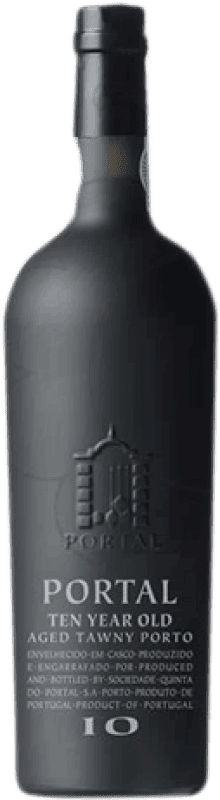 Envio grátis | Vinho fortificado Quinta do Portal I.G. Porto Porto Portugal Tempranillo, Touriga Franca, Touriga Nacional, Tinta Barroca 10 Anos 75 cl