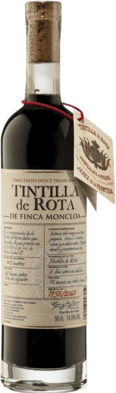 68,95 € Envio grátis | Vinho fortificado Finca Moncloa de Rota I.G.P. Vino de la Tierra de Cádiz Garrafa Medium 50 cl