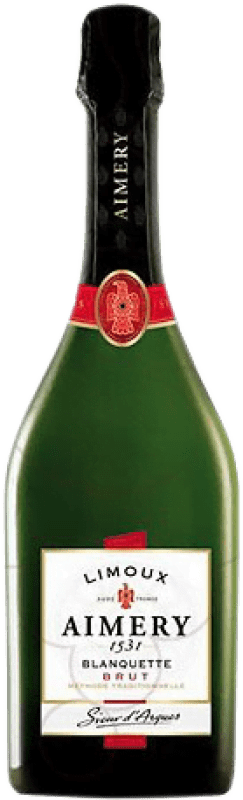 Free Shipping | White Sparkling Wine Aimery Brut Reserve — Aged A.O.C. Blanquette de Limoux France Mauzac 75 cl