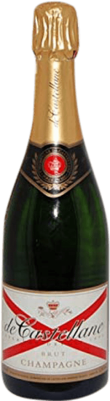 Free Shipping | White sparkling De Castellane Brut Grand Reserve A.O.C. Champagne France Pinot Black, Chardonnay, Pinot Meunier 75 cl