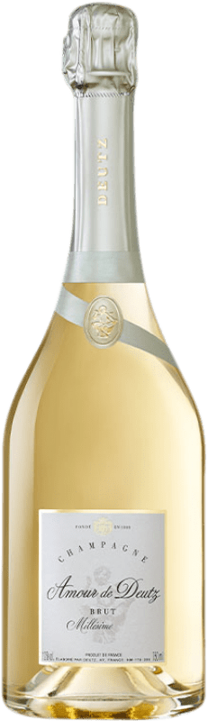 Envoi gratuit | Blanc mousseux Deutz Amour Brut Grande Réserve A.O.C. Champagne France Chardonnay 75 cl