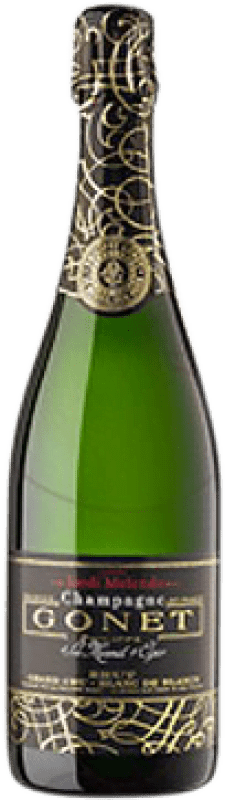 Free Shipping | White Sparkling Wine Philippe Gonet Melendo Brut Grand Cru, Cuvée Grand Reserve — Long Barrel-Aged A.O.C. Champagne France Chardonnay 75 cl