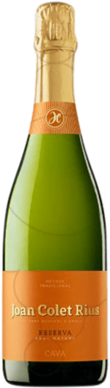 10,95 € | Белое игристое Joan Colet Rius Природа Брута Резерв D.O. Cava Каталония Испания Macabeo, Chardonnay, Parellada 75 cl