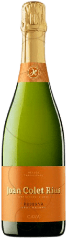 16,95 € Envío gratis | Espumoso Blanco Joan Colet Rius Brut Nature Reserva D.O. Cava