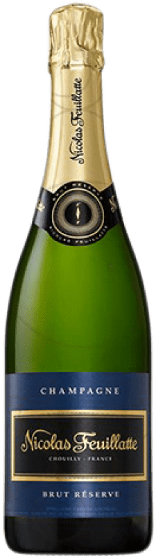 34,95 € | Белое игристое Nicolas Feuillatte брют Гранд Резерв A.O.C. Champagne Франция Pinot Black, Chardonnay, Pinot Meunier 75 cl