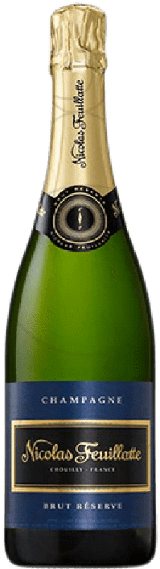 53,95 € 送料無料 | 白スパークリングワイン Nicolas Feuillatte Brut グランド・リザーブ A.O.C. Champagne