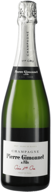 64,95 € Бесплатная доставка | Белое игристое вино Pierre Gimonnet Cuis Premier Cru брют Гранд Резерв A.O.C. Champagne