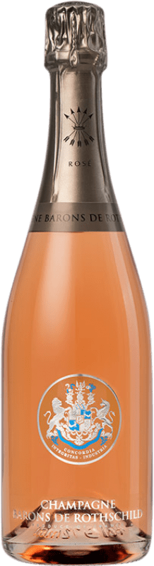 78,95 € | Розовое игристое Barons de Rothschild брют Гранд Резерв A.O.C. Champagne Франция Pinot Black, Chardonnay 75 cl