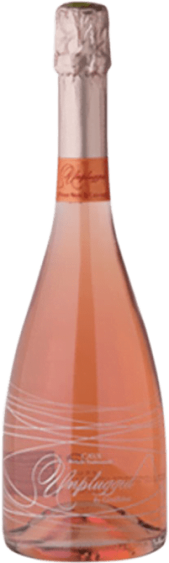 19,95 € Free Shipping | Rosé sparkling Unplugged Rosé Brut Reserva D.O. Cava Catalonia Spain Pinot Black Bottle 75 cl
