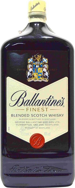 132,95 € Бесплатная доставка | Купажированный виски Ballantine's Бутылка Ровоам 4,5 L