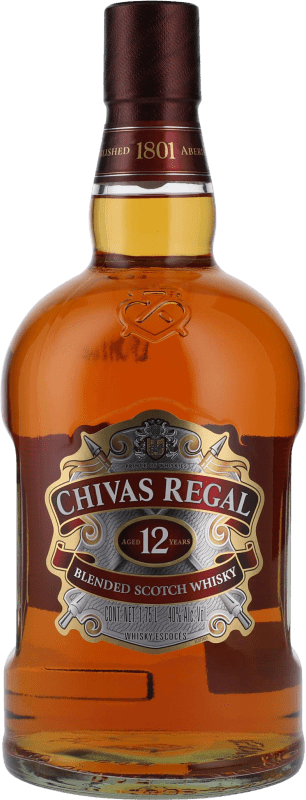 Free Shipping | Whisky Blended Chivas Regal Reserve United Kingdom 12 Years Medium Bottle 50 cl