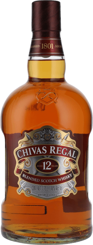 25,95 € Бесплатная доставка | Купажированный виски Chivas Regal Резерва 12 Лет Средняя бутылка 50 cl