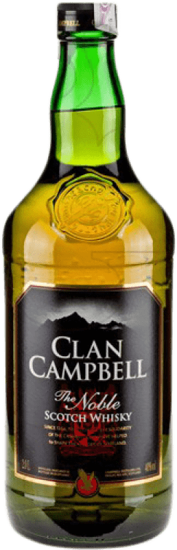 29,95 € Envio grátis | Whisky Blended Clan Campbell Garrafa Especial 2 L