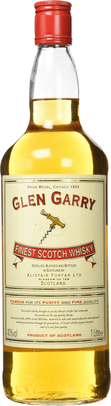 Envoi gratuit | Blended Whisky Glen Garry Royaume-Uni 1 L