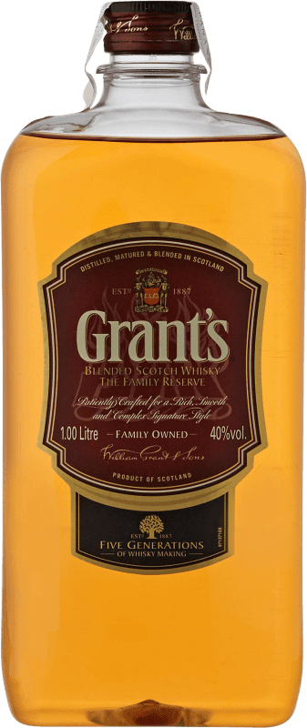 Бесплатная доставка | Виски смешанные Grant & Sons Grant's Объединенное Королевство фляжка бутылка 1 L