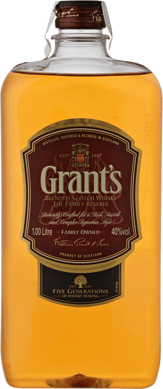 13,95 € Envio grátis | Whisky Blended Grant & Sons Grant's Garrafinha 1 L