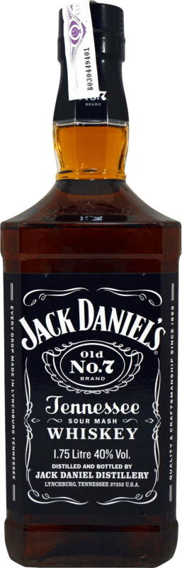 免费送货 | 波本威士忌 Jack Daniel's Old No.7 美国 特别的瓶子 1,75 L