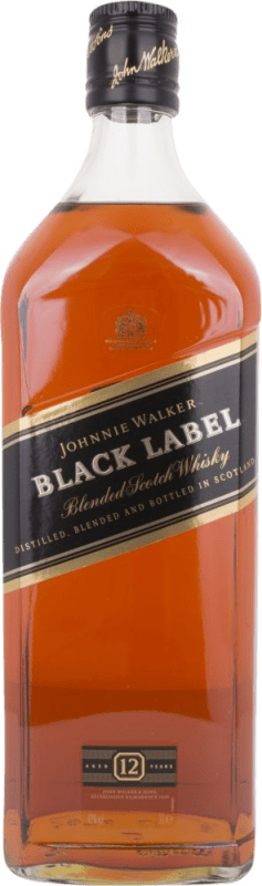 201,95 € Free Shipping | Whisky Blended Johnnie Walker Black Label Reserve Jéroboam Bottle-Double Magnum 3 L