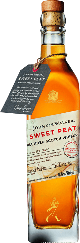 Free Shipping | Whisky Blended Johnnie Walker Sweet Peat Reserve United Kingdom Medium Bottle 50 cl