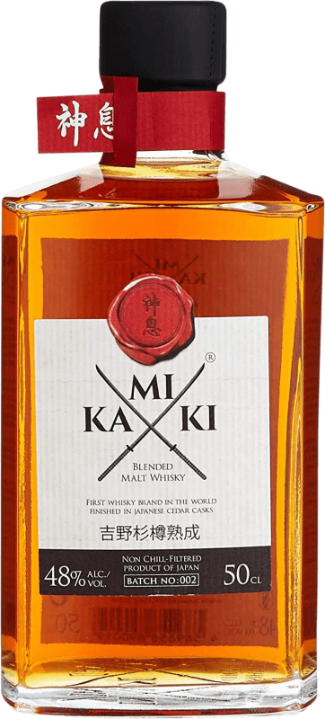 Free Shipping | Whisky Blended Kamiki Reserve Japan Medium Bottle 50 cl