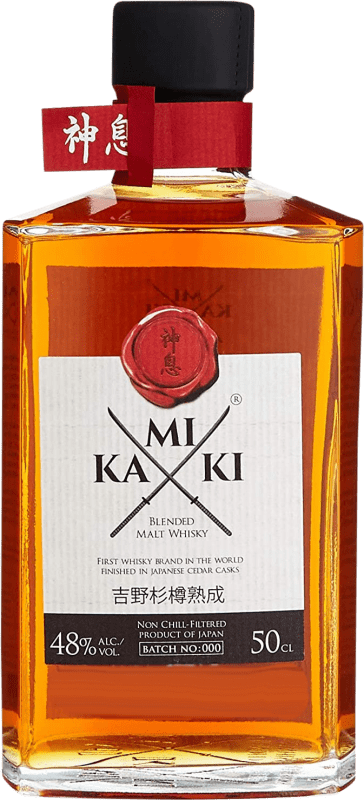 Free Shipping | Whisky Blended Kamiki Reserve Japan Medium Bottle 50 cl