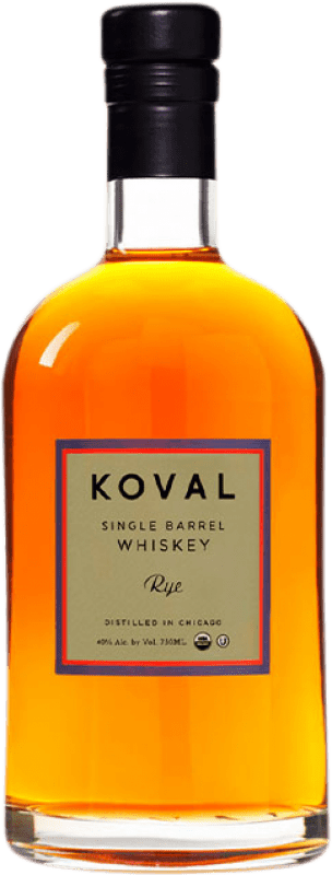 Бесплатная доставка | Виски смешанные Koval Rye Резерв Chicago Соединенные Штаты бутылка Medium 50 cl