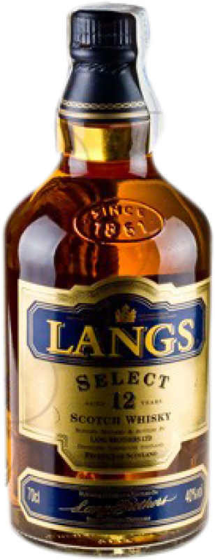 Envoi gratuit | Blended Whisky Langs Select Réserve Royaume-Uni 12 Ans 70 cl