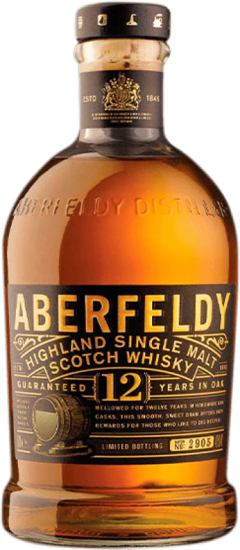 48,95 € | Whiskey Single Malt Dewar's Aberfeldy Hochland Großbritannien 12 Jahre 70 cl
