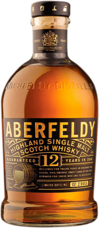 Kostenloser Versand | Whiskey Single Malt Dewar's Aberfeldy Hochland Großbritannien 12 Jahre 70 cl