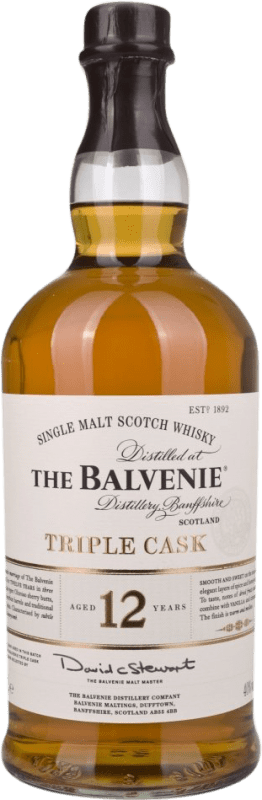 Envoi gratuit | Whisky Single Malt Balvenie Triple Cask Royaume-Uni 12 Ans 1 L