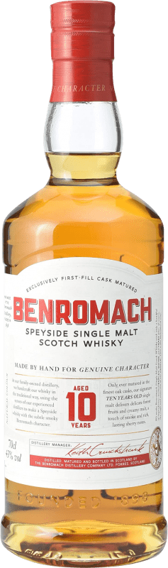 送料無料 | ウイスキーシングルモルト Benromach Speyside イギリス 10 年 70 cl