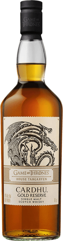 63,95 € | ウイスキーシングルモルト Cardhu Gold House Targaryen Game of Thrones 予約 イギリス 70 cl