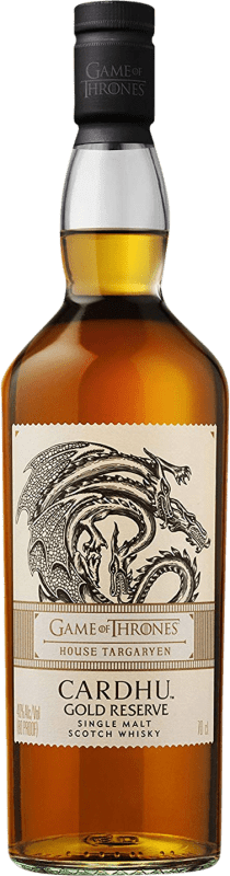 63,95 € | Whisky Single Malt Cardhu Game of Thrones House Targaryen Juego de Tronos Gold — Édition Or, Édition Limitée Réserve Royaume-Uni 70 cl