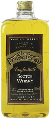 Whiskey Single Malt Glen Franciscan 5 Jahre Flachmann Flasche 1 L