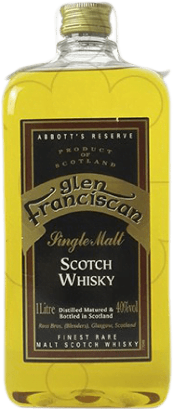 16,95 € | Whisky Single Malt Glen Franciscan Reino Unido 5 Anos Garrafa Quadril 1 L