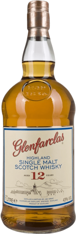 送料無料 | ウイスキーシングルモルト Glenfarclas イギリス 12 年 1 L